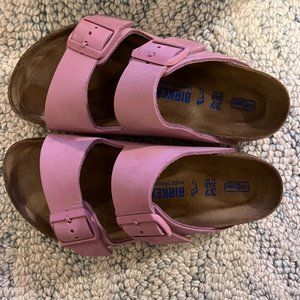 Birkenstock Arizona Soft Footbed Sandal - Women's Orchid Nubuck, size 37